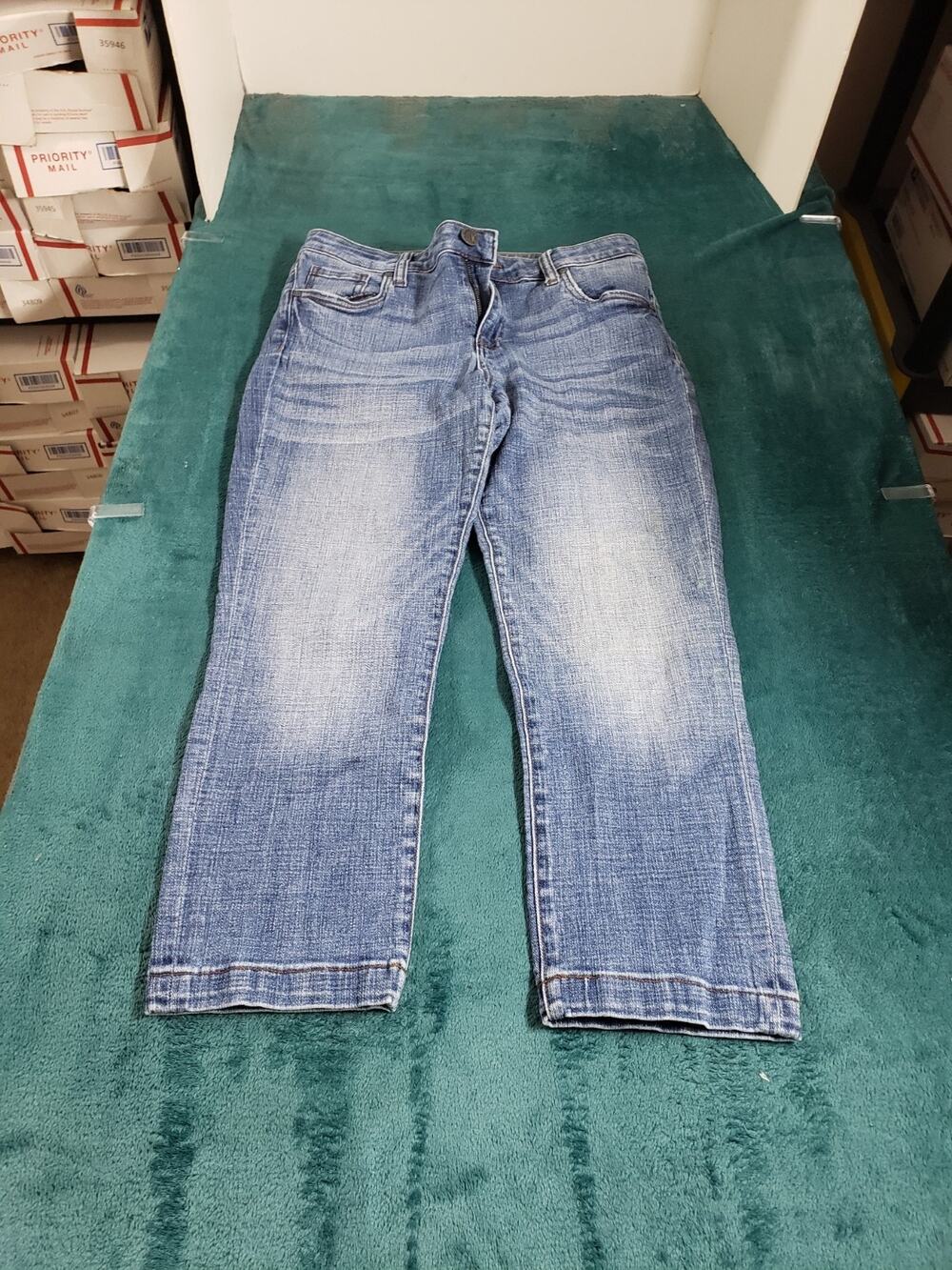 Kut from The Kloth Jeans Size 8 Womens Blue Ladies Mid Rise Lauren Crop Straight